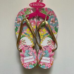 Lilly Pulitzer Flip Flops Size 8